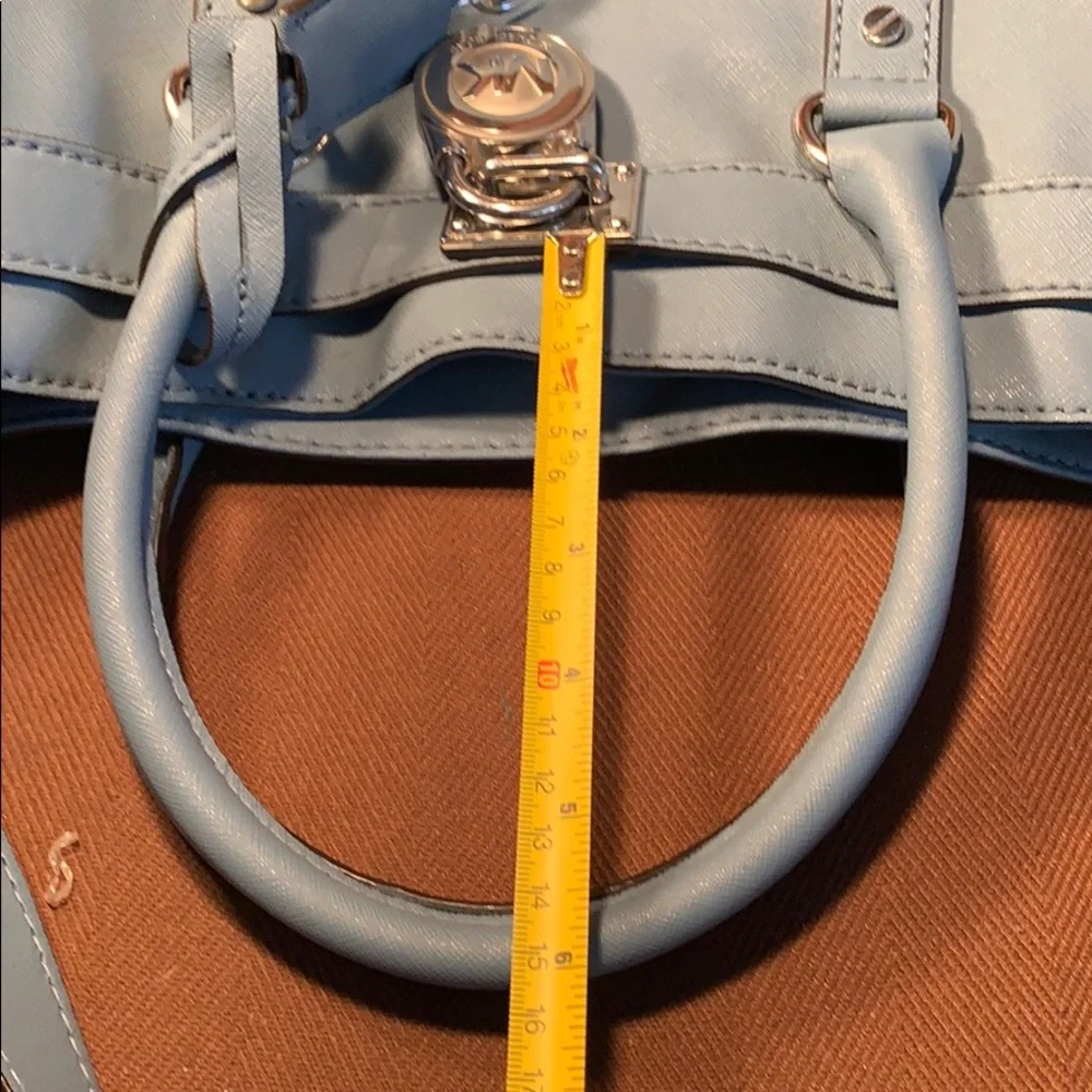 Michael Kors Hamilton Lock/key 18K tote/bag EC!